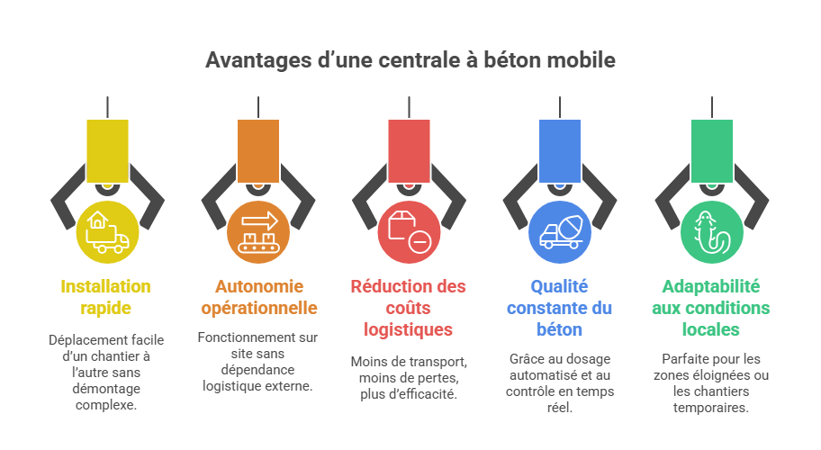 Avantages dune centrale a beton mobile