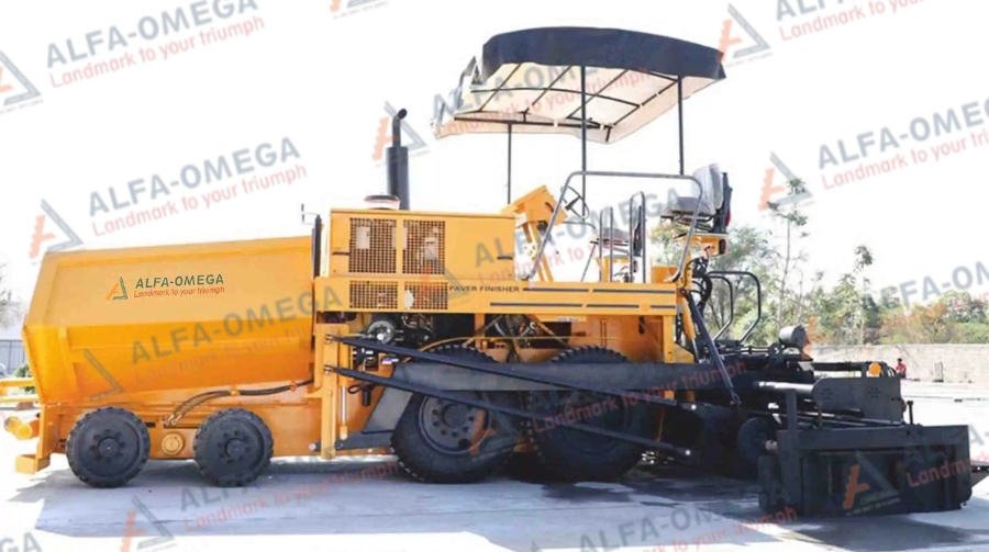 Finisseur d’asphalte Alfa Omega pour travaux routiers haute précision