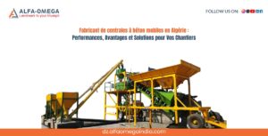 Fabricant de centrales à béton mobiles en Algérie pour chantiers de construction routière